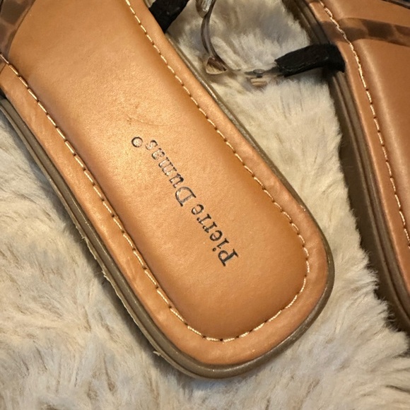 Pierre Dumas Leopard Studded Sandals Size 9 - Picture 2 of 6